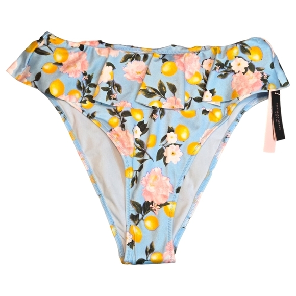 Victoria's Secret Ruffle High Waist Cheeky Bikini Bottom Size Small NWT - Picture 2 of 5
